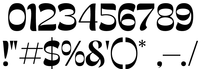 Groothe Font OTHER CHARS