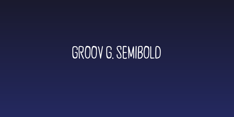 Groov G. SemiBold Social Header