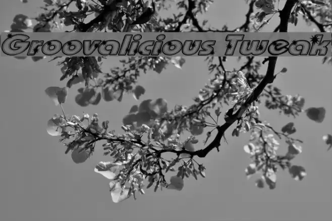 Groovalicious Tweak Font examples
