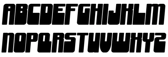 Groove Machine Bold Schriftart Groß