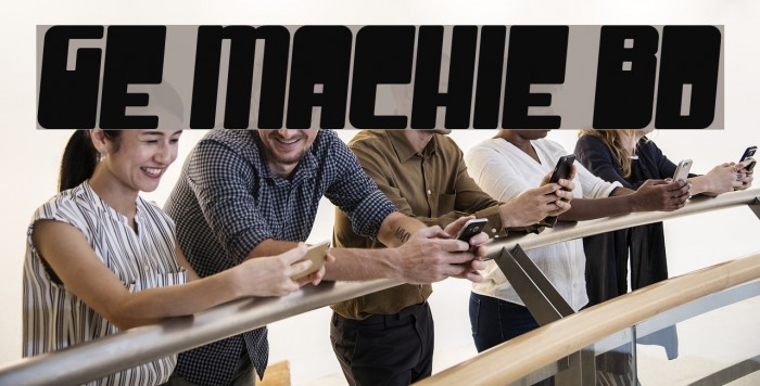 Groove Machine Bold Fonte examples