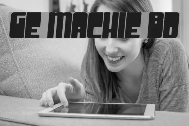 Groove Machine Bold Fonte examples