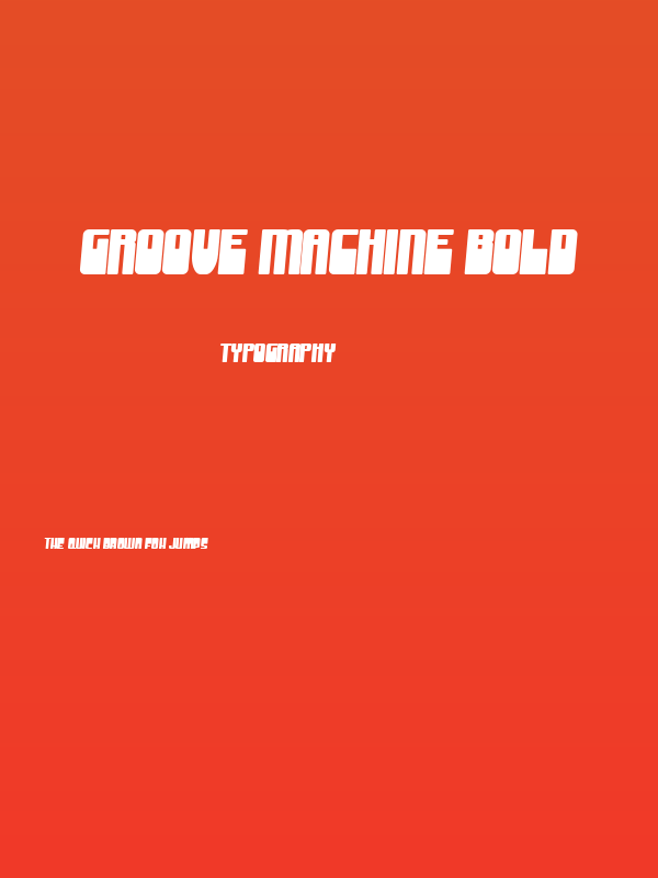 Groove Machine Bold Poster