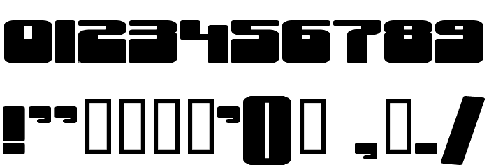 Groove Machine ExpUpright Bold Font OTHER CHARS