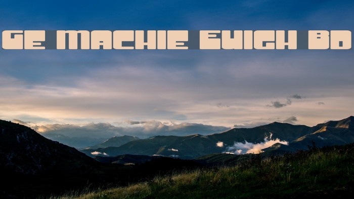Groove Machine ExpUpright Bold Font examples