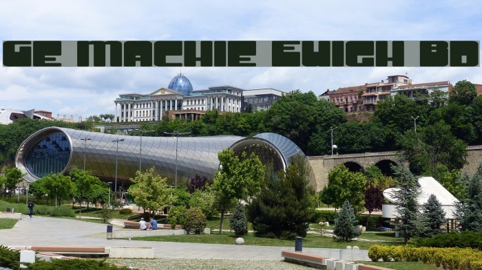 Groove Machine ExpUpright Bold Font examples
