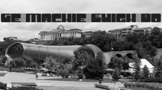 Groove Machine ExpUpright Bold خط examples