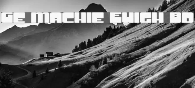 Groove Machine ExpUpright Bold خط examples