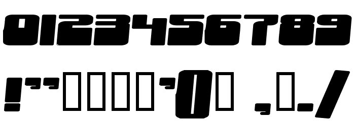 Groove Machine Expanded Bold Font OTHER CHARS