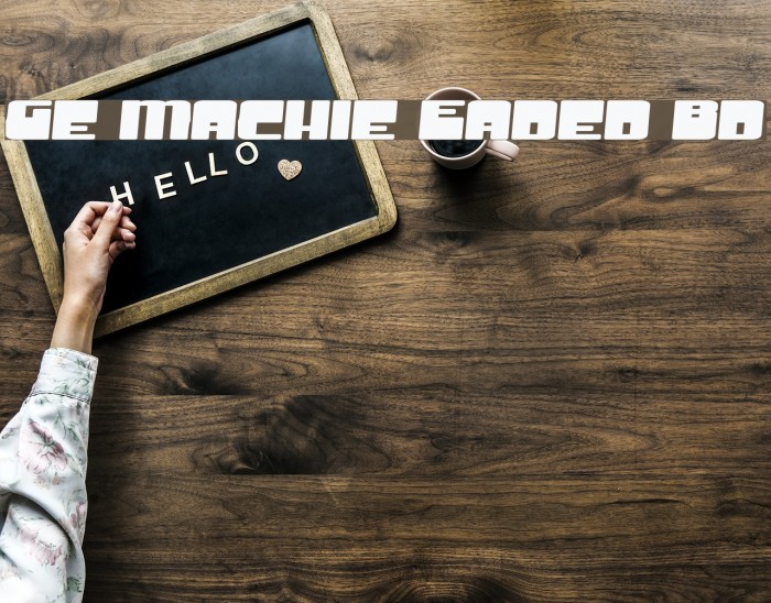 Groove Machine Expanded Bold Font examples