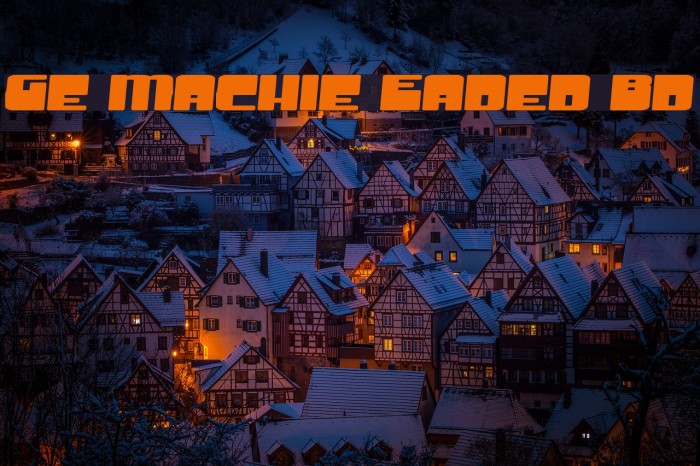 Groove Machine Expanded Bold Font examples