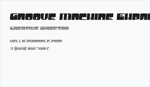 Groove Machine Expanded Bold Business Card