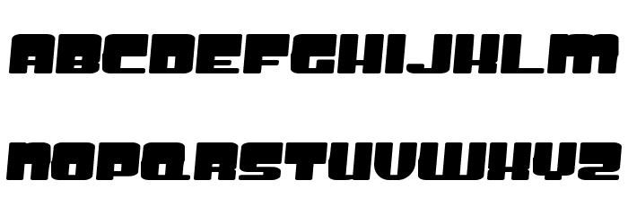 Groove Machine Expanded Bold Font LOWERCASE