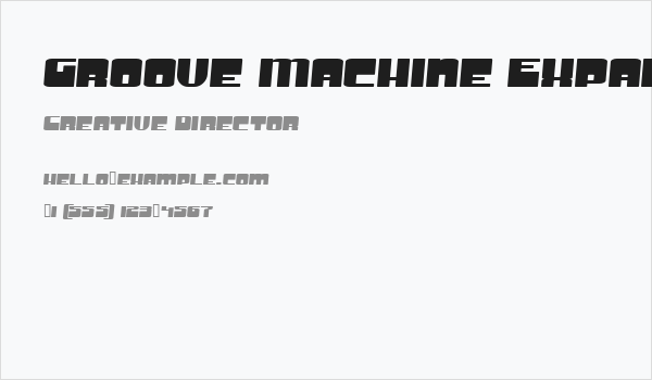 Groove Machine Expanded Business Card