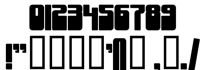 Groove Machine Upright Bold Font OTHER CHARS