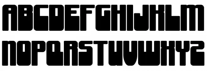 Groove Machine Upright Bold Schriftart Groß