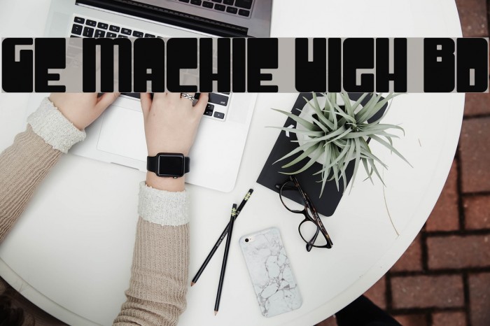Groove Machine Upright Bold Font examples