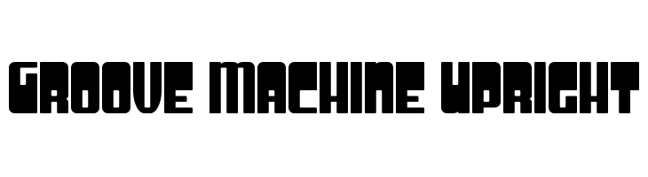 Groove Machine Upright  Fuentes Gratis Descargar