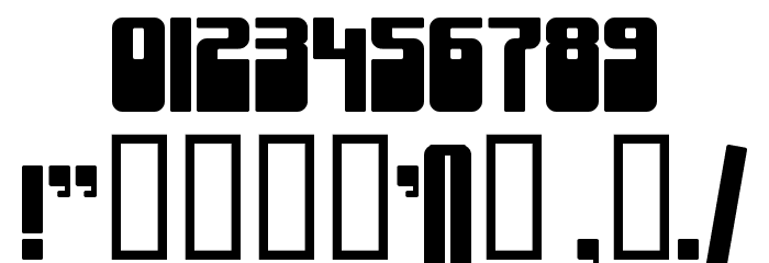 Groove Machine Upright フォント その他の文字