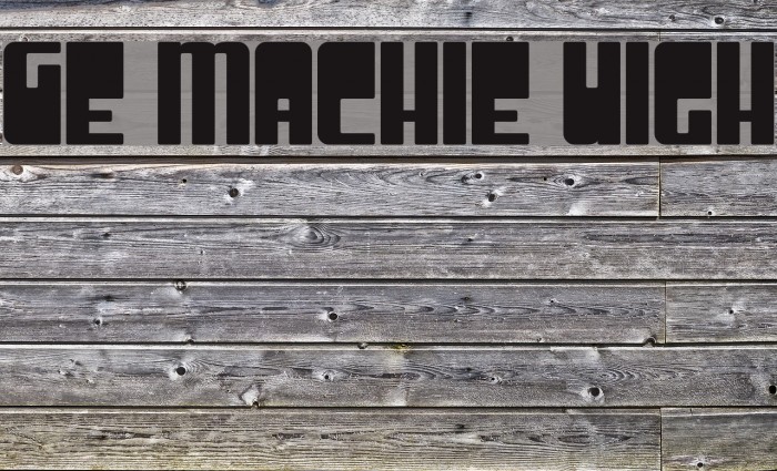 Groove Machine Upright フォント examples
