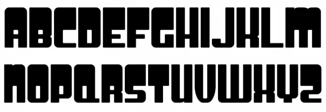 Groove Machine Upright フォント 小文字