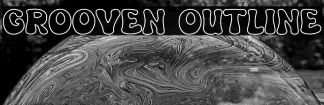 Grooven Outline Font examples