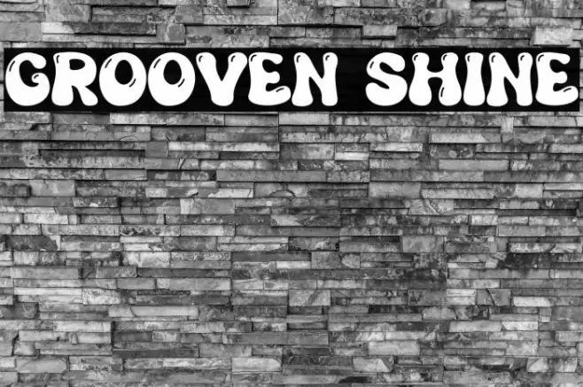 Grooven Shine Font examples