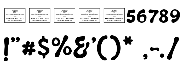 Groovetastic フォント その他の文字