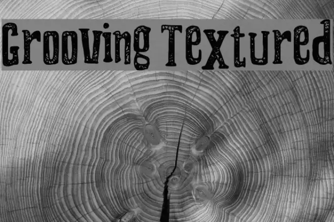 Grooving Textured Font examples