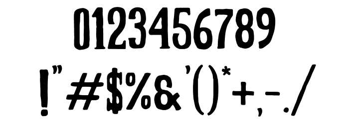 Grooving Font OTHER CHARS