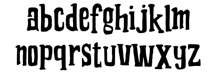 Grooving Font LOWERCASE