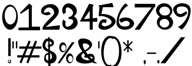 Groovy Baby Font OTHER CHARS