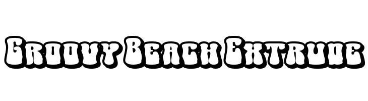 Groovy Beach Extrude  Fuentes Gratis Descargar