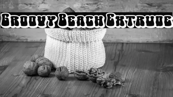 Groovy Beach Extrude Caratteri examples