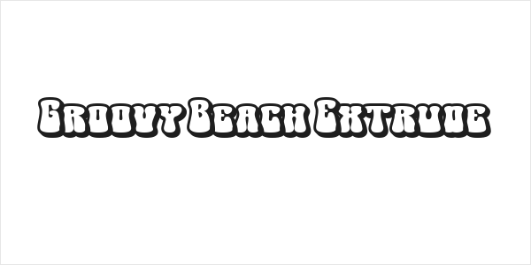 Groovy Beach Extrude Logo