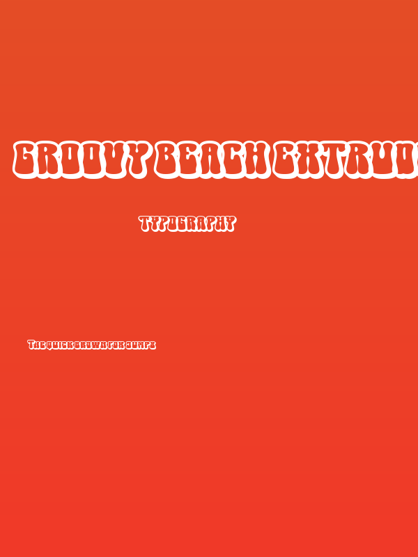 Groovy Beach Extrude Poster