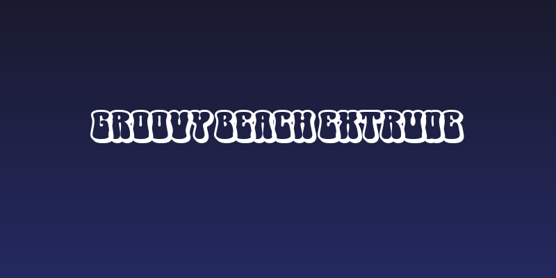 Groovy Beach Extrude Social Header