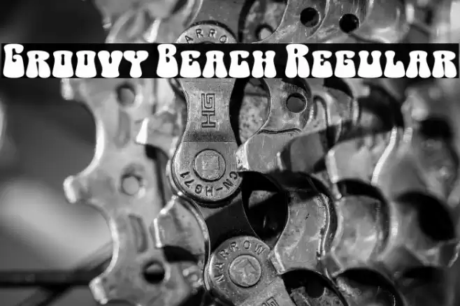 Groovy Beach Regular Schriftart examples