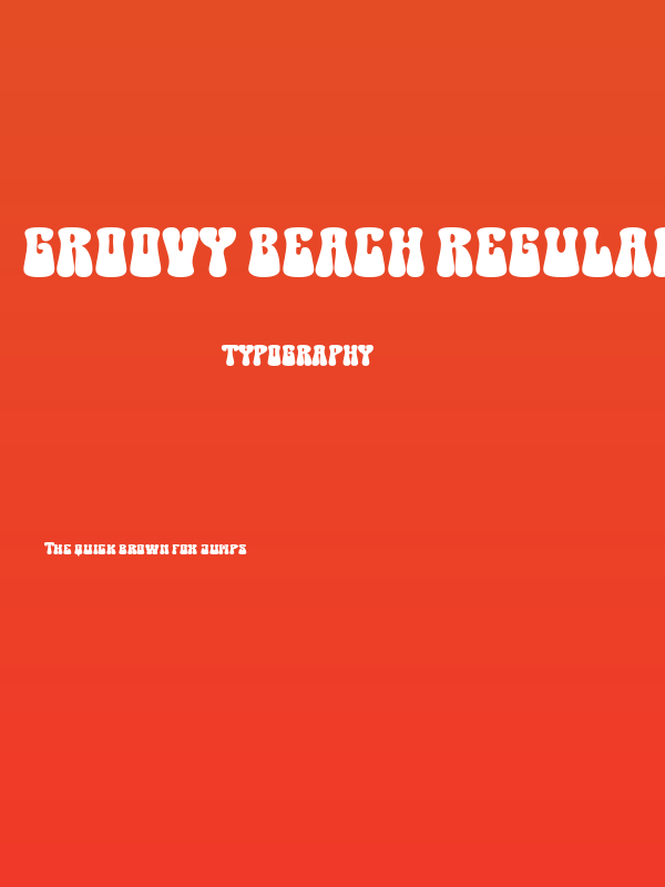 Groovy Beach Regular Poster