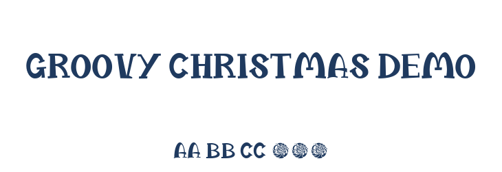 Groovy Christmas Demo Font Preview