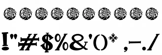 Groovy Christmas Demo Fonte OUTROS PERSONAGENS