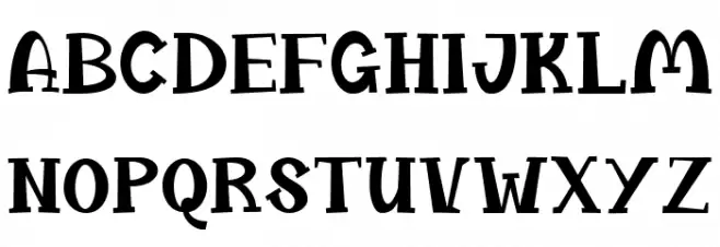 Groovy Christmas Demo Fonte MAIÚSCULAS