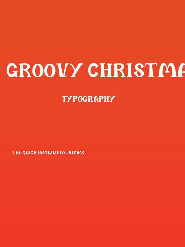 Groovy Christmas Demo Poster