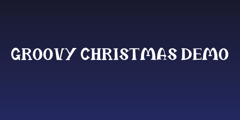 Groovy Christmas Demo Social Header
