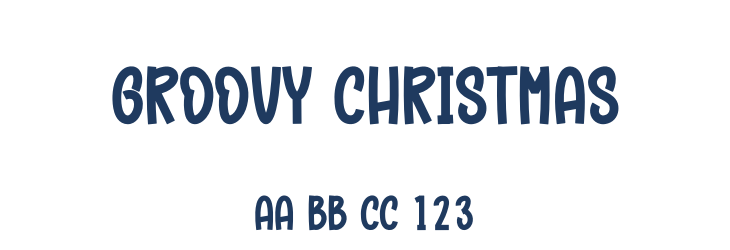 Groovy Christmas Font Preview