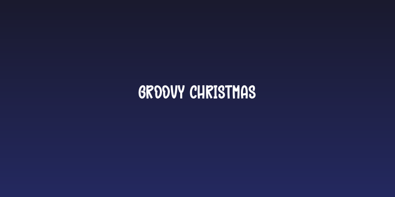 Groovy Christmas Social Header