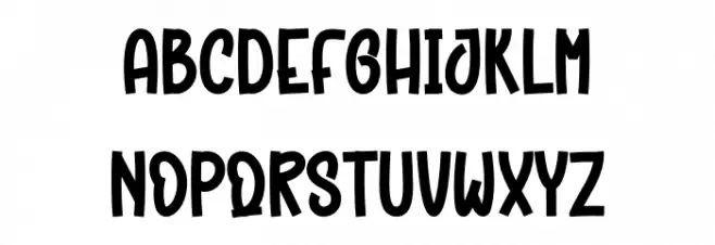 Groovy Christmas Font LOWERCASE
