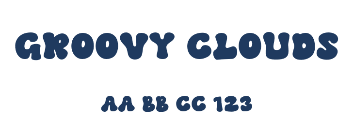 Groovy Clouds Font Preview