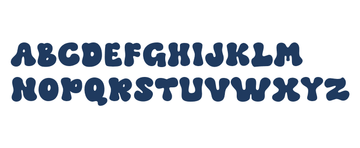 Groovy Clouds Uppercase