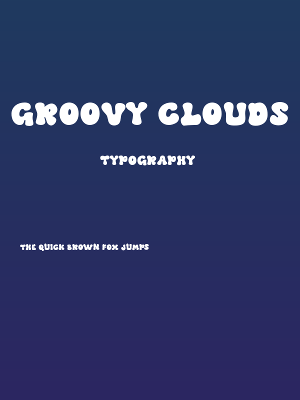 Groovy Clouds Poster